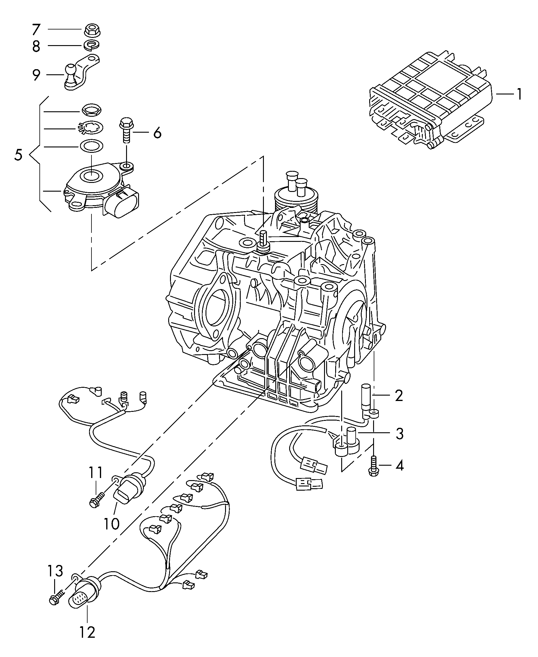 Skoda 09G 927 321D - RPM Sensor, automatic transmission onlydrive.pro