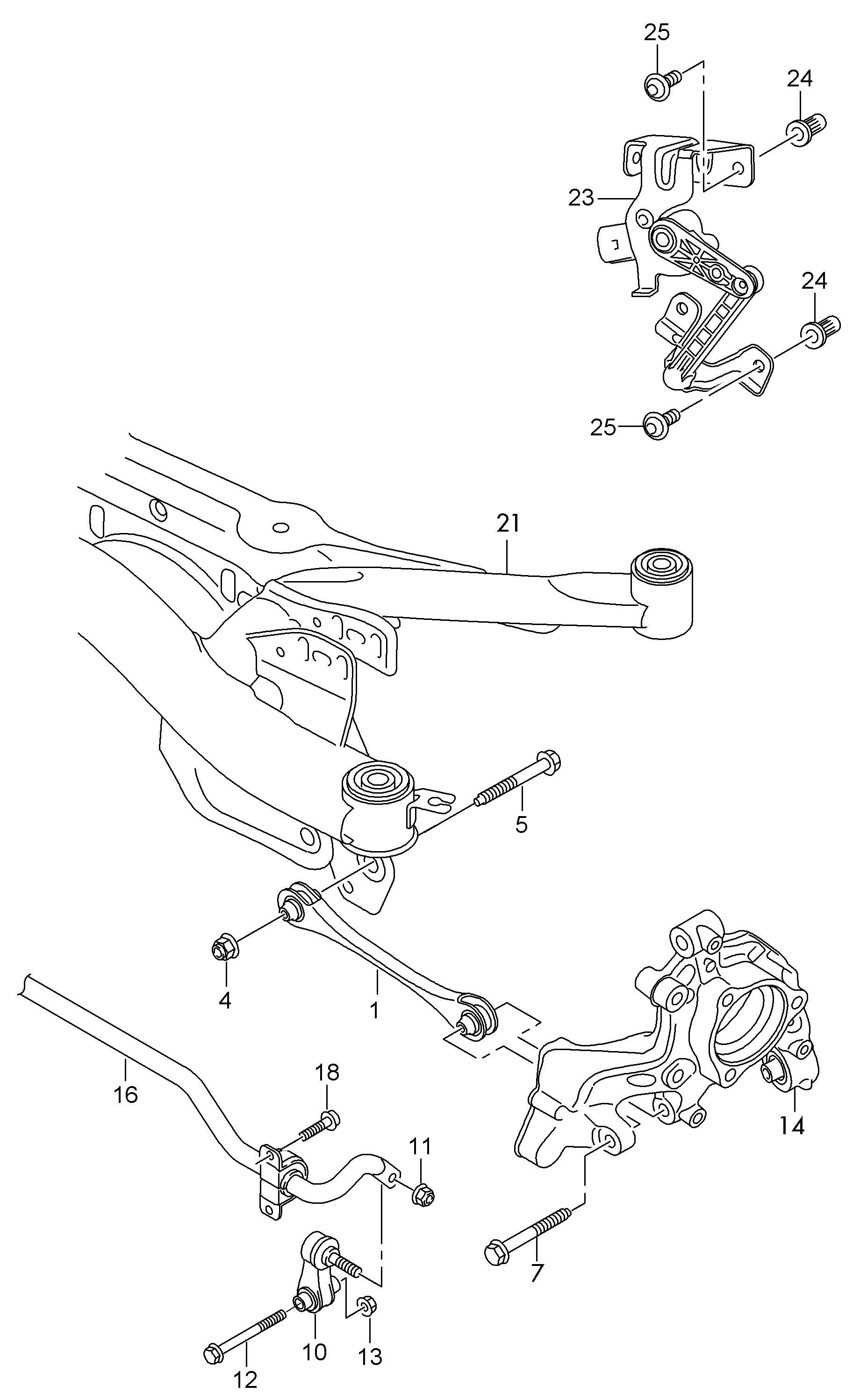 VAG 5Q0 505 465 C - Tanko, kallistuksenvaimennin onlydrive.pro