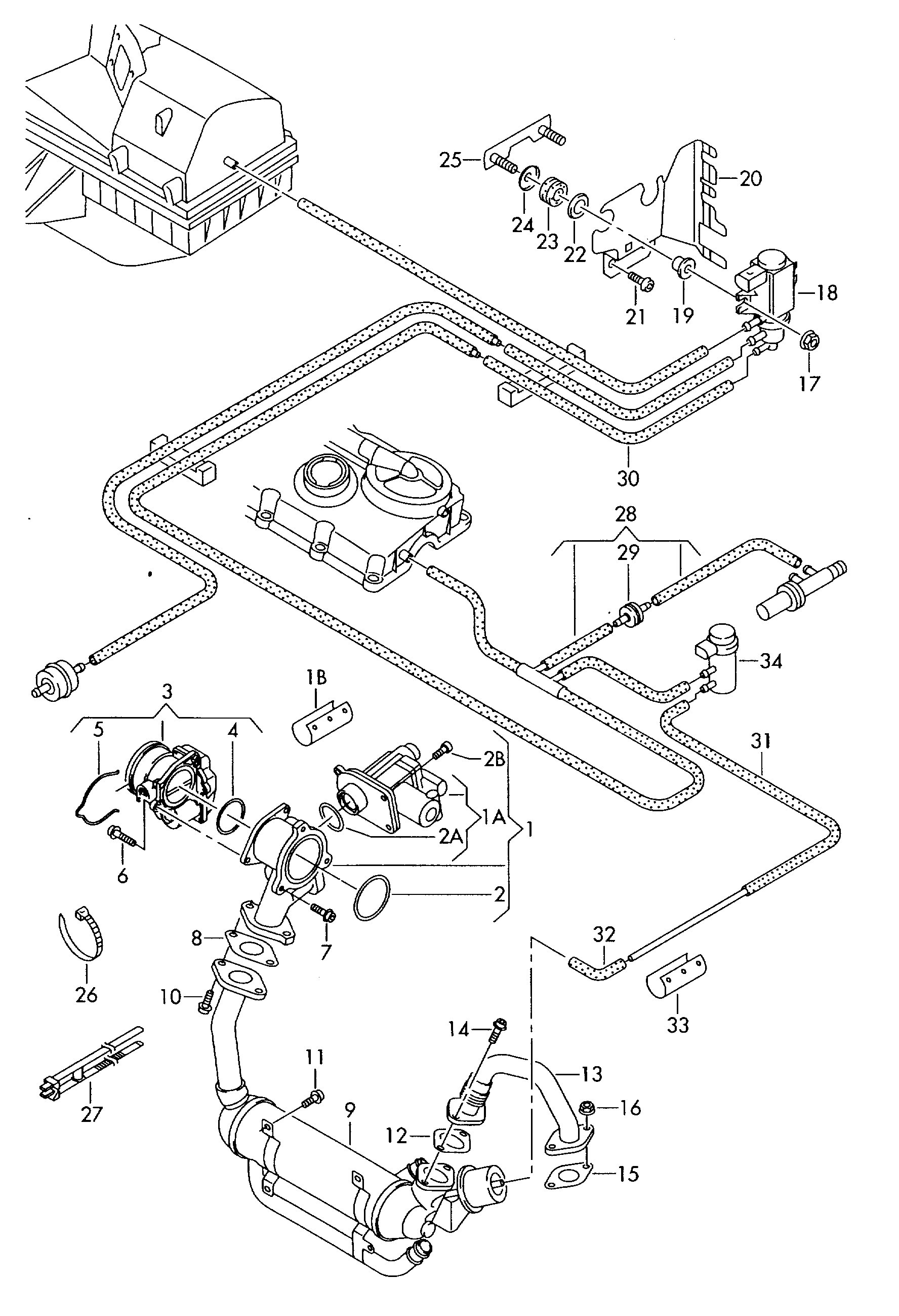 Seat 03G 128 063 Q - Drosselklapihoob onlydrive.pro