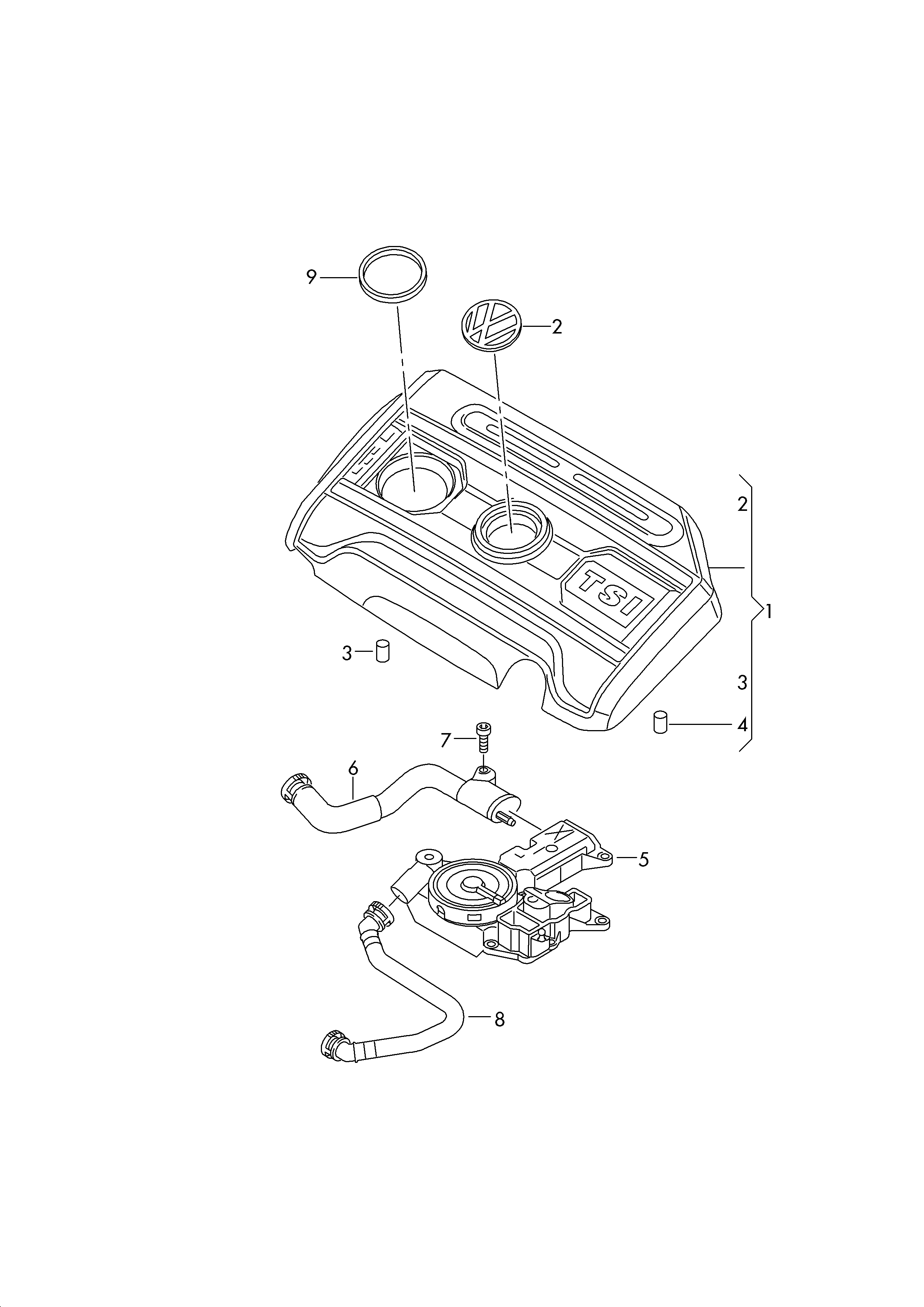 VAG 06J103213B - Letku, kampikammiotuuletus onlydrive.pro