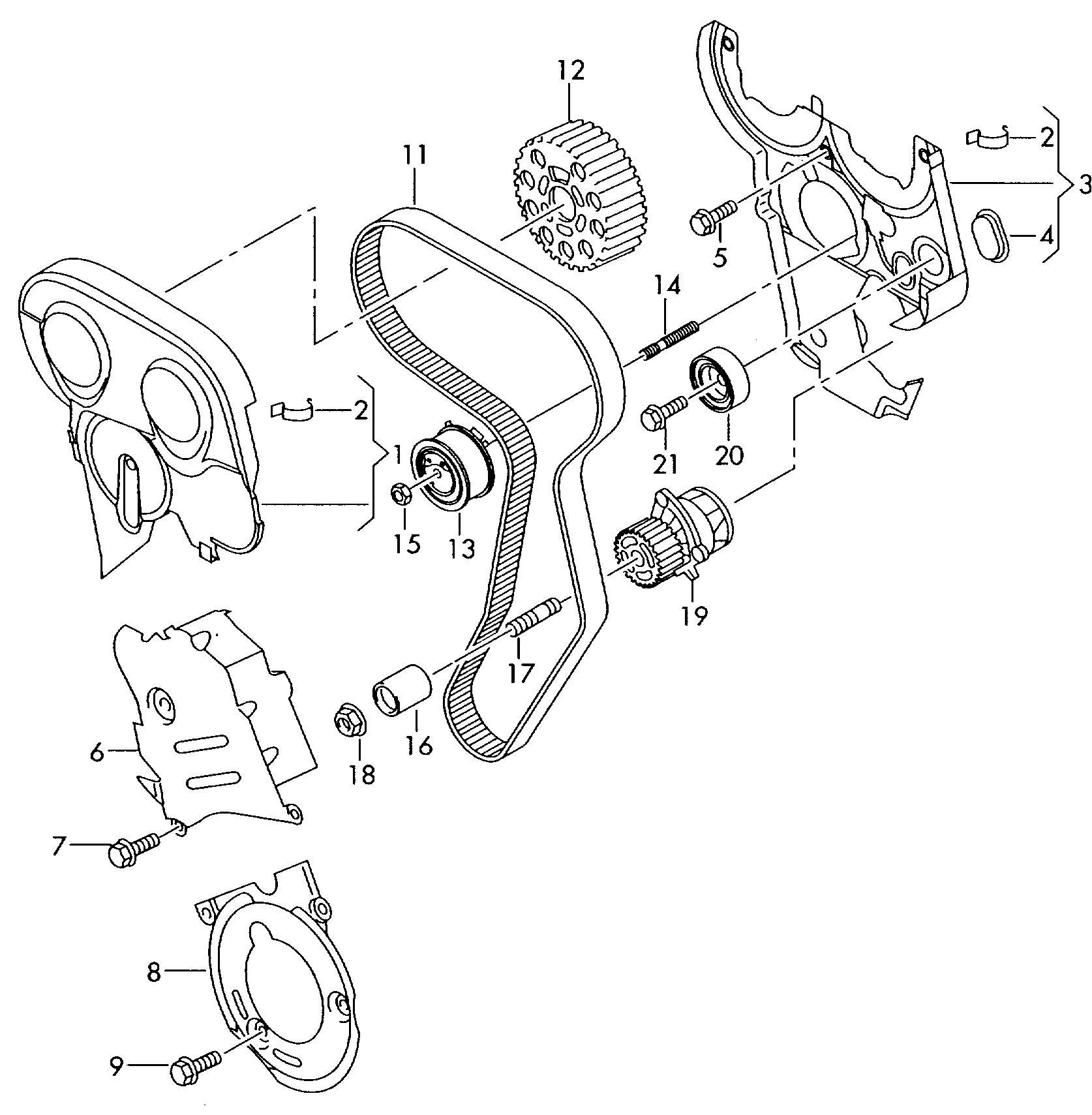 Skoda 03G 198 119 - Timing Belt Set onlydrive.pro