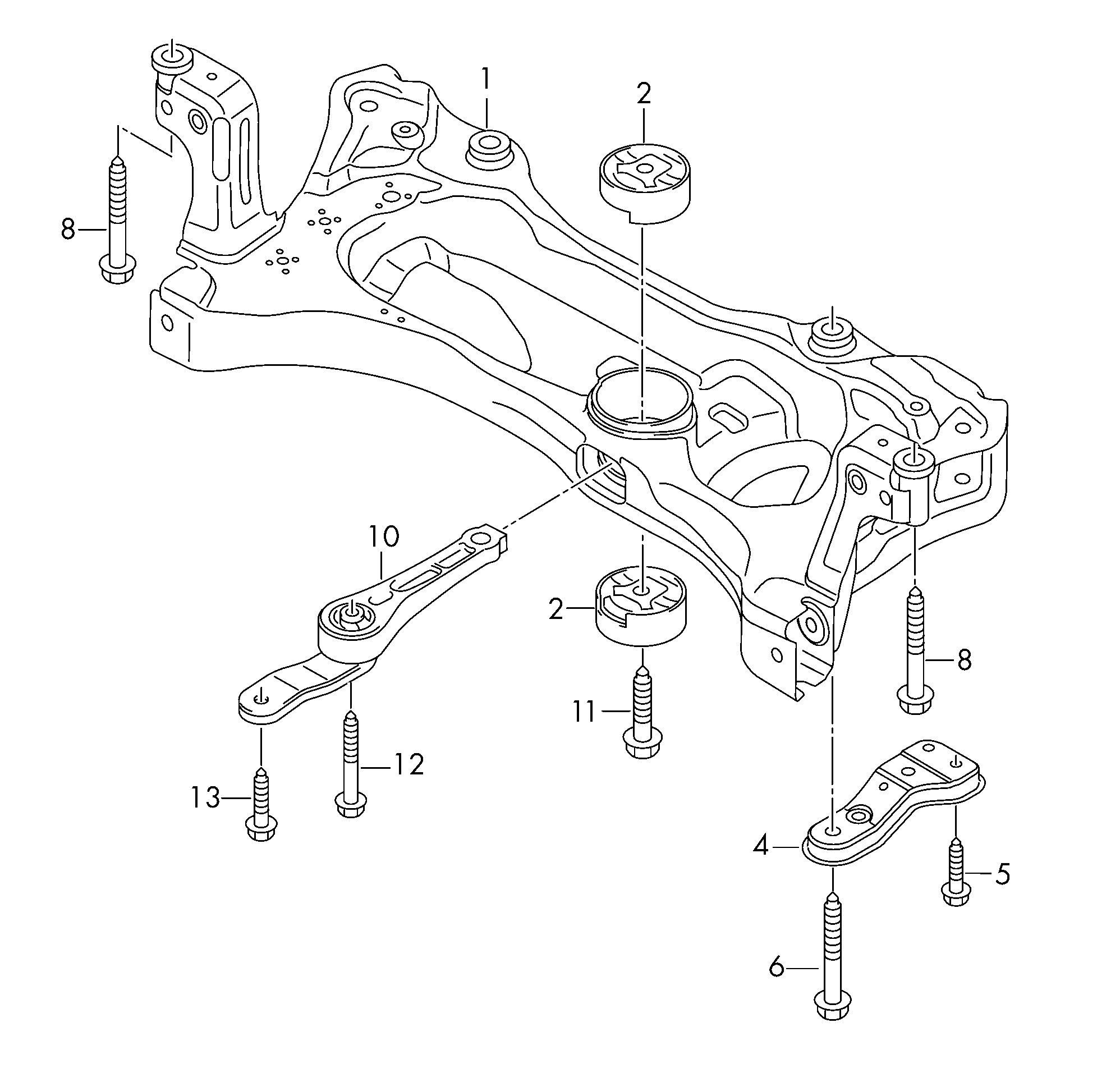 Skoda 5Q0 198 037 A - Holder, engine mounting onlydrive.pro