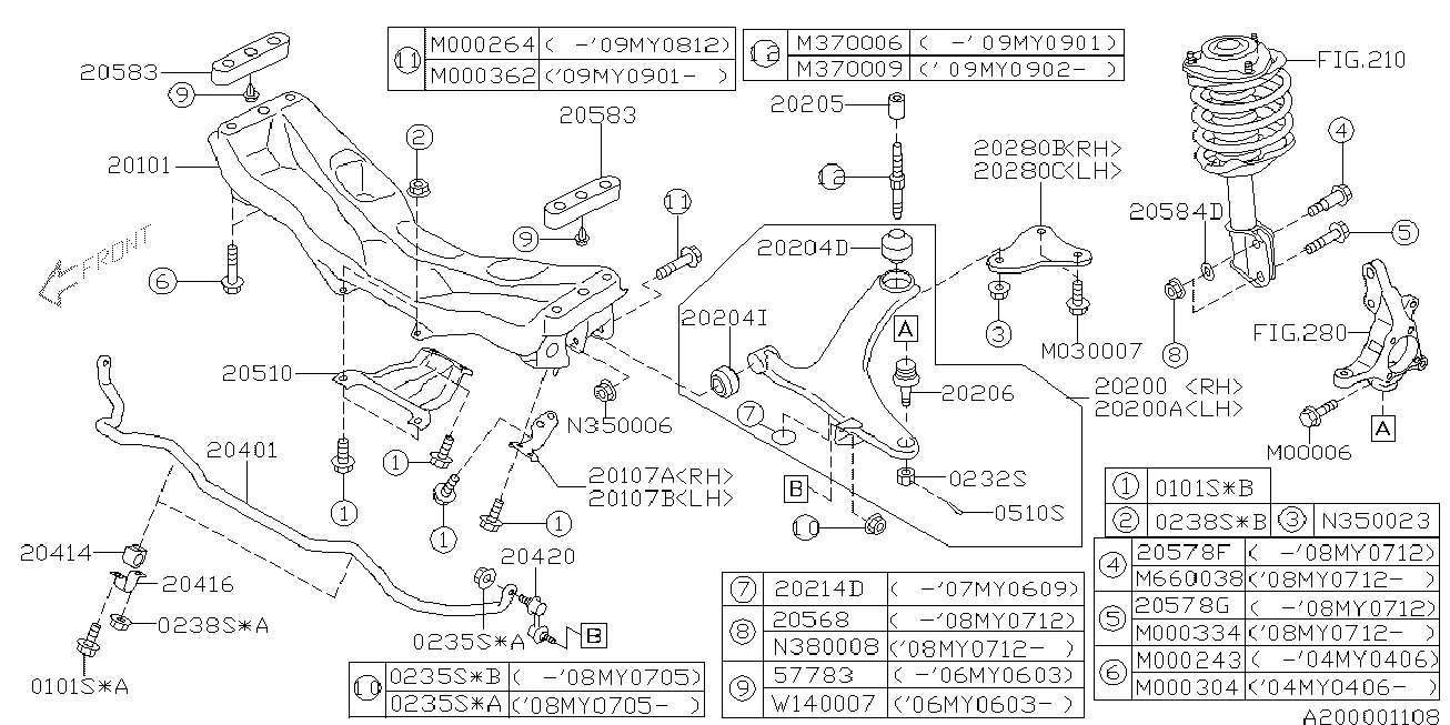 Subaru 010108200 - Atspergredzens, Izplūdes gāzu sistēma onlydrive.pro