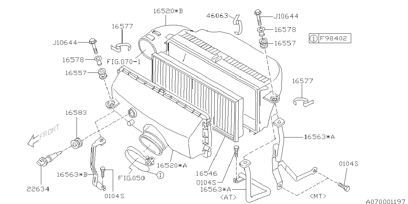 Subaru 22634KA071 - Sensor, intake air temperature onlydrive.pro