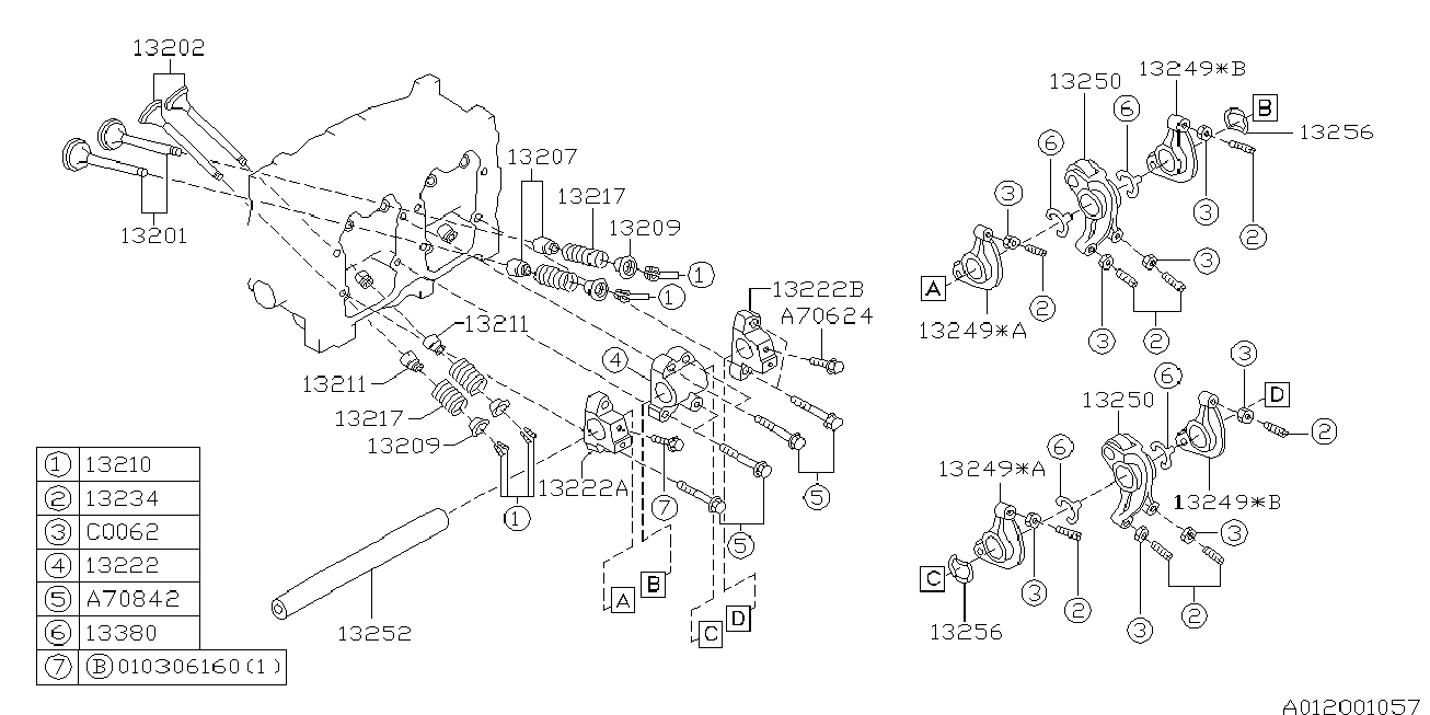 Subaru 13207AA050 - Rõngastihend,klapisäär onlydrive.pro