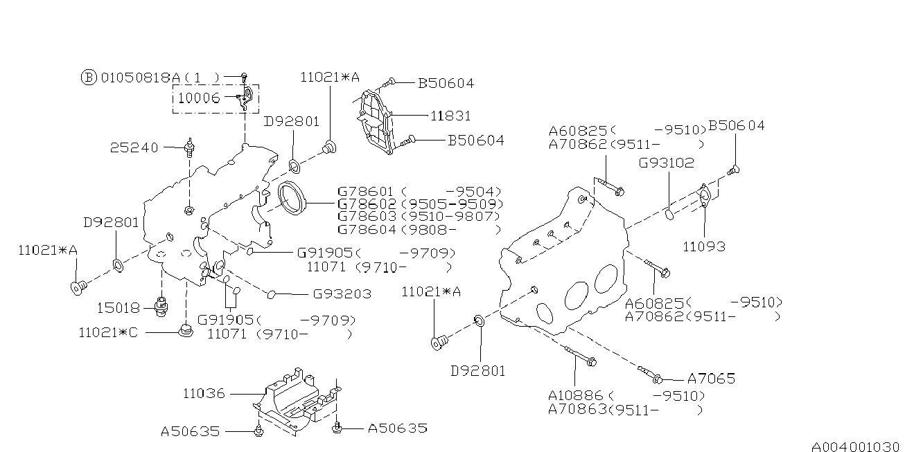 Subaru 25240-KA040 - Siuntimo blokas, alyvos slėgis onlydrive.pro