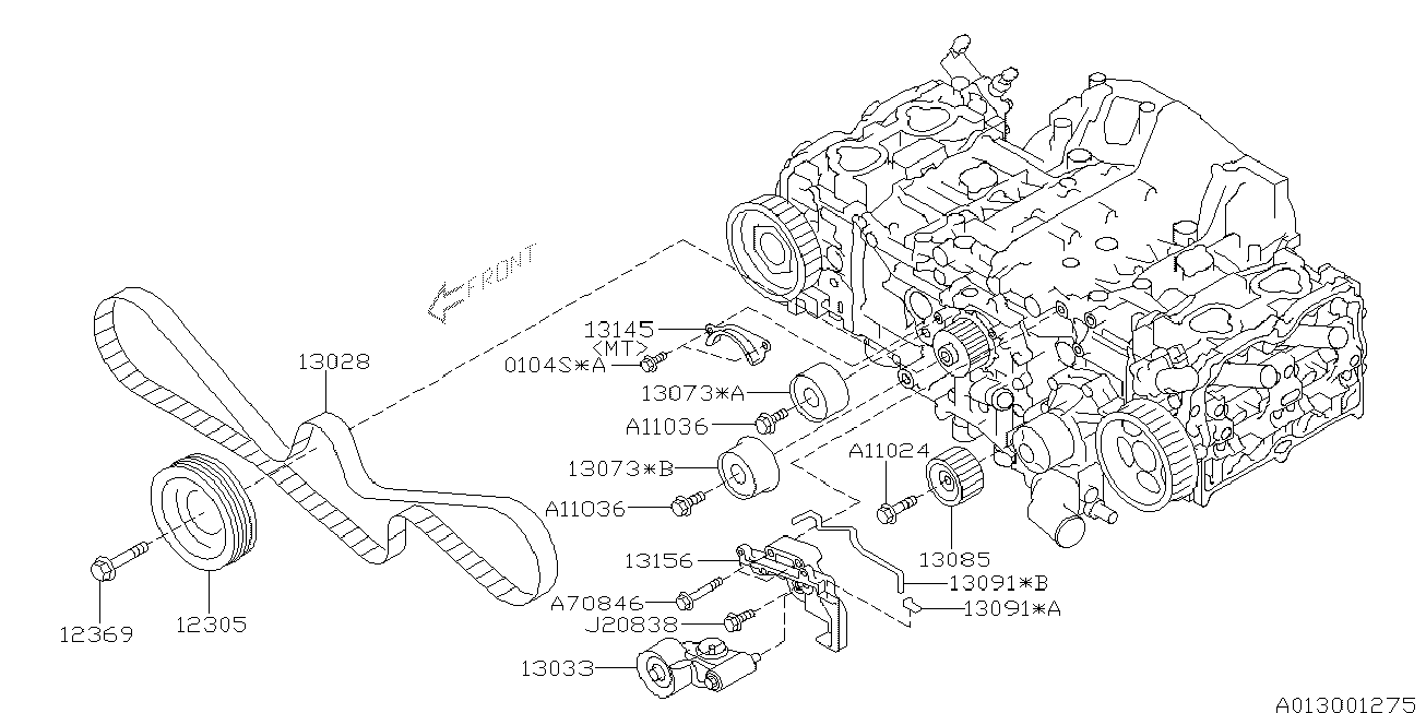 Subaru 13028-AA231 - Timing Belt onlydrive.pro