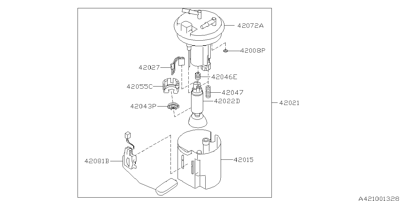 Subaru 42022-AJ100 - Fuel Pump onlydrive.pro