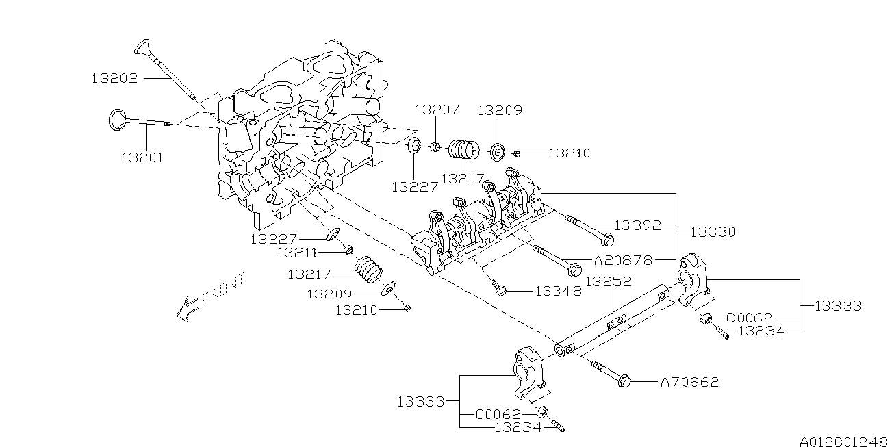 Subaru 13211-AA110 - Rõngastihend,klapisäär onlydrive.pro