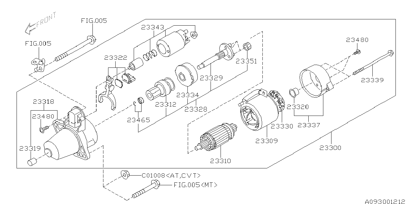 Subaru 23300 AA572 - Starter onlydrive.pro