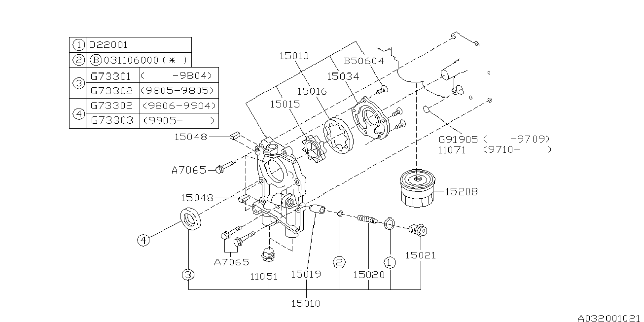 Subaru 15208-AA024 - Öljynsuodatin onlydrive.pro