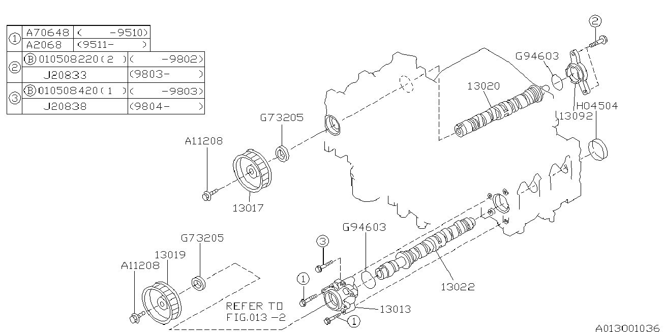 Subaru 80673-2050 - Võlli rõngastihend, Nukkvõll onlydrive.pro