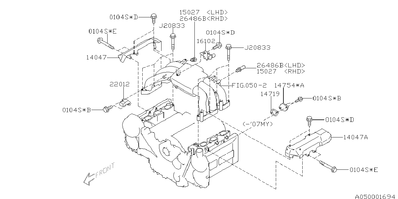 Subaru 22012AA230 - Sensor, boost pressure onlydrive.pro