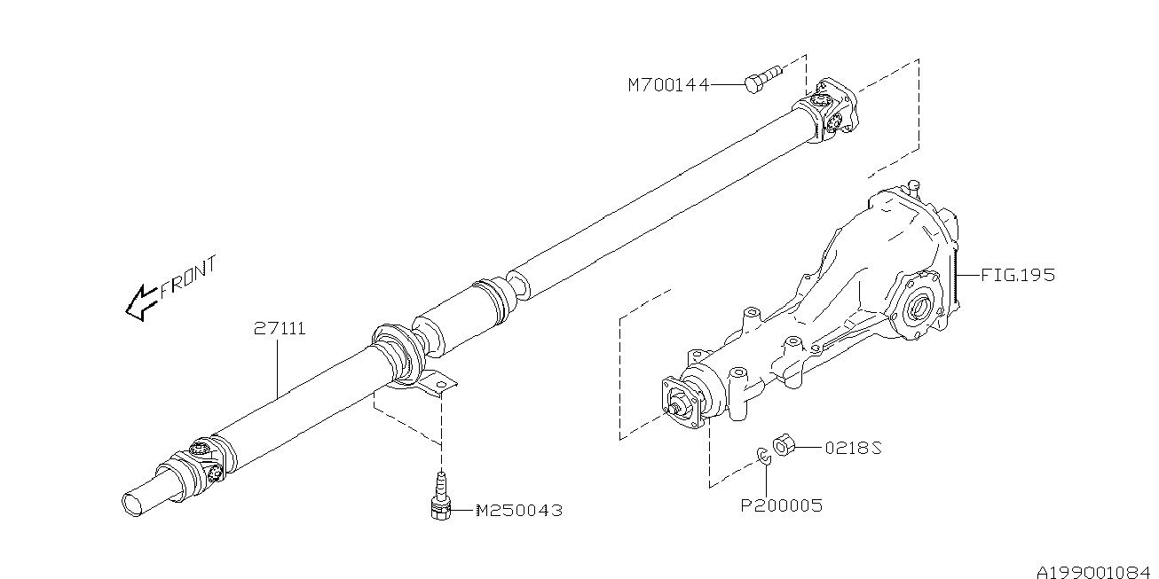 Subaru 27111-FG040 - Propshaft, axle drive onlydrive.pro