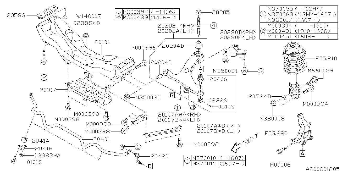 Subaru 20470-SA001 - Stabilisaator,Stabilisaator onlydrive.pro