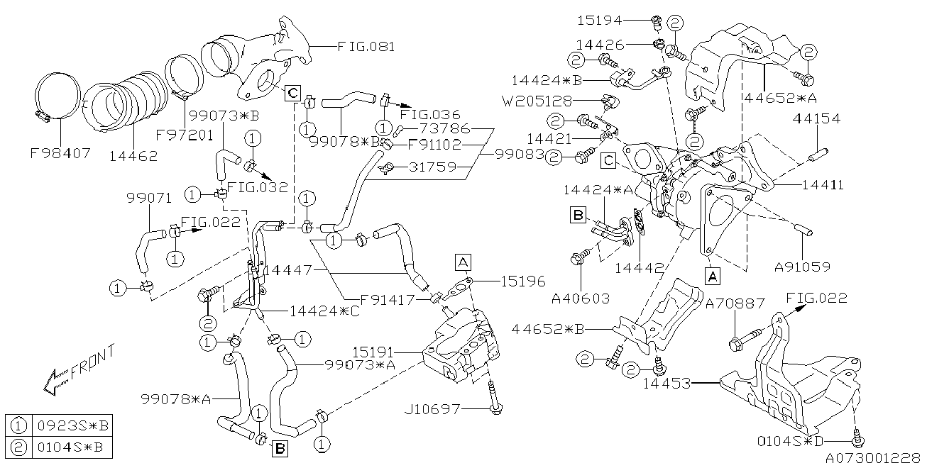 Subaru 14442AA020 - Gasket, charger onlydrive.pro