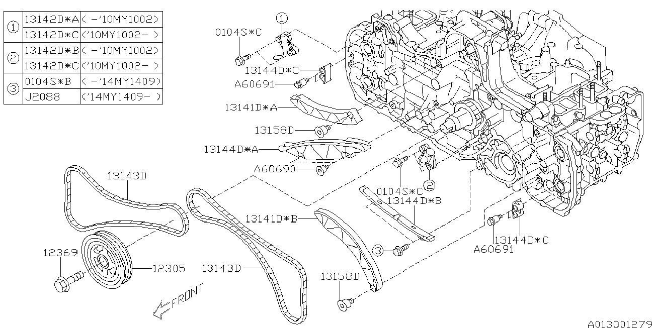 Subaru 13143-AA090 - Timing Chain onlydrive.pro