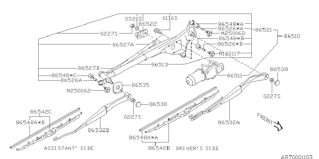 Subaru 86542SA090 - Valytuvo gumelė onlydrive.pro