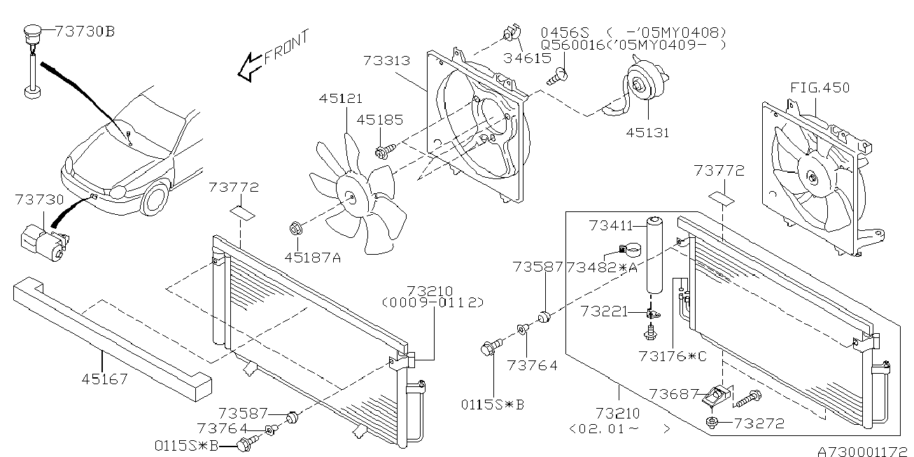 Subaru 73412-FE000 - Sausinātājs, Kondicionieris onlydrive.pro