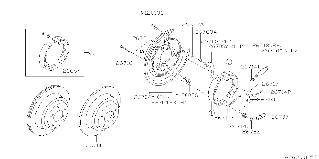 Subaru 26700FE080 - Brake Disc onlydrive.pro