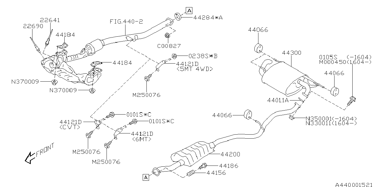 Subaru 22641 AA610 - Oxygen, Lambda Sensor onlydrive.pro