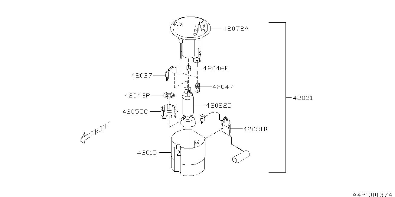 Subaru 42021FJ000 - Fuel Supply Module onlydrive.pro