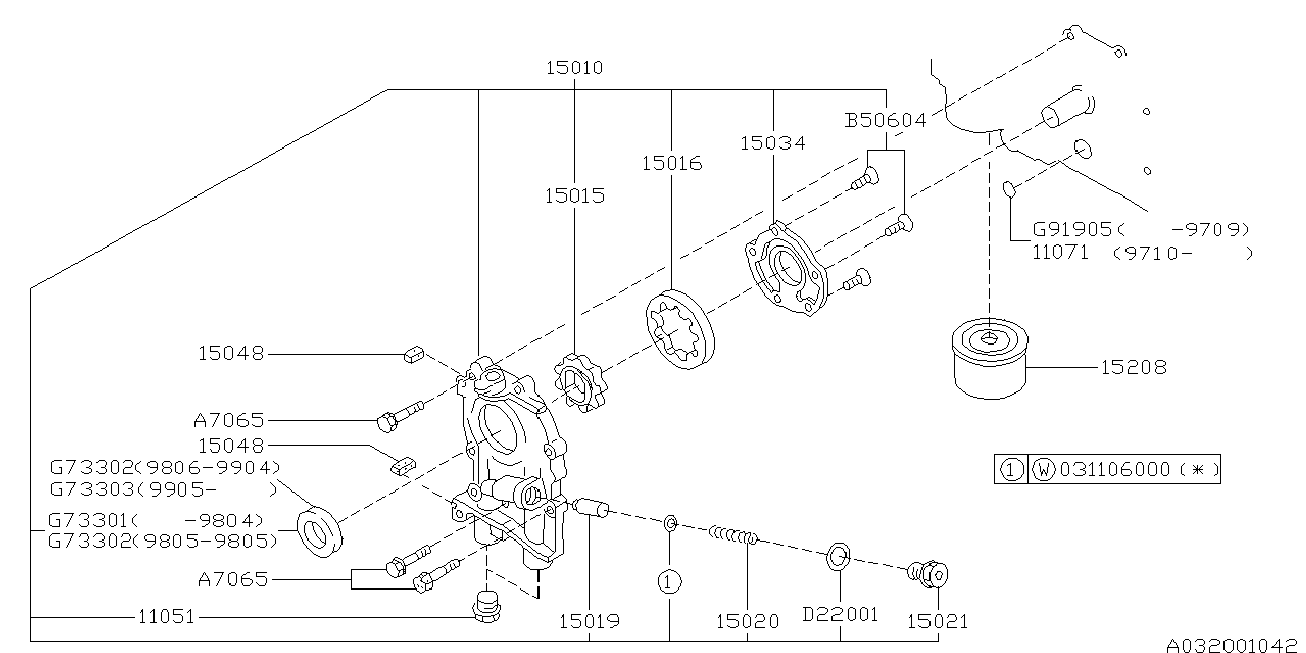 Subaru 80673-3030 - Shaft Seal, crankshaft onlydrive.pro