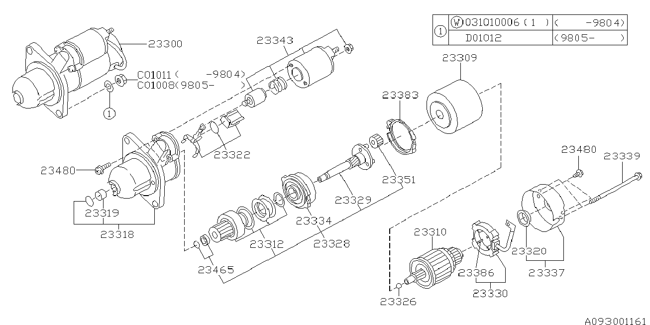 Subaru 23300-AA381 - Starter onlydrive.pro