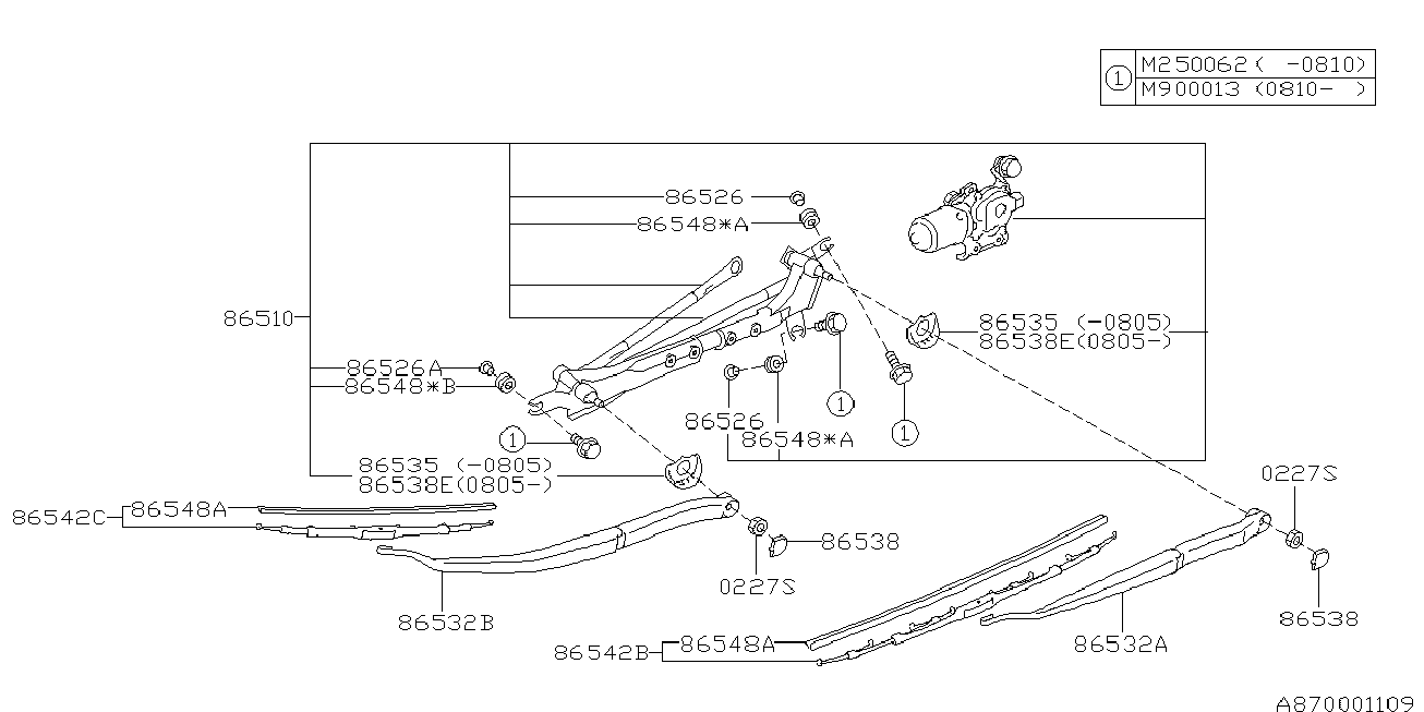 Subaru 86542AG120 - Щетка стеклоочистителя onlydrive.pro