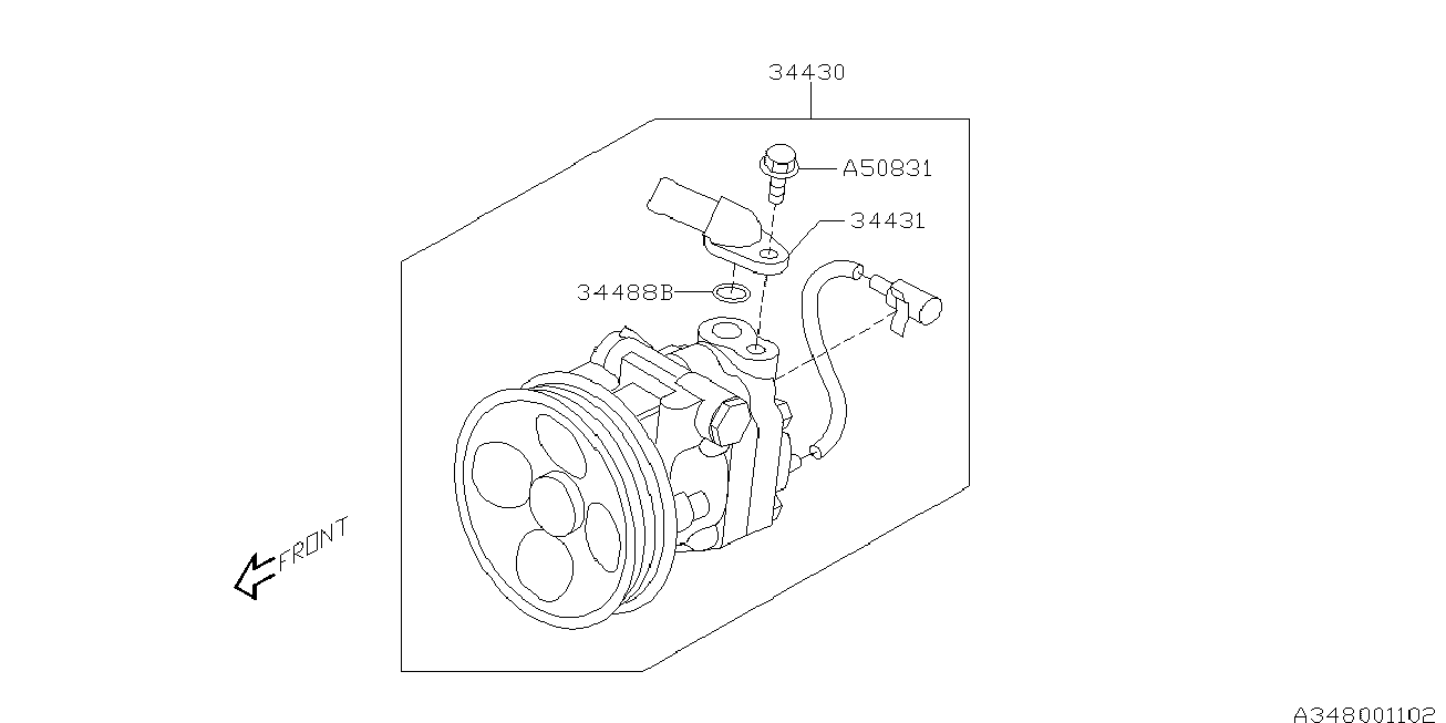 Subaru 34439AE020 - Прокладка, впускной коллектор onlydrive.pro