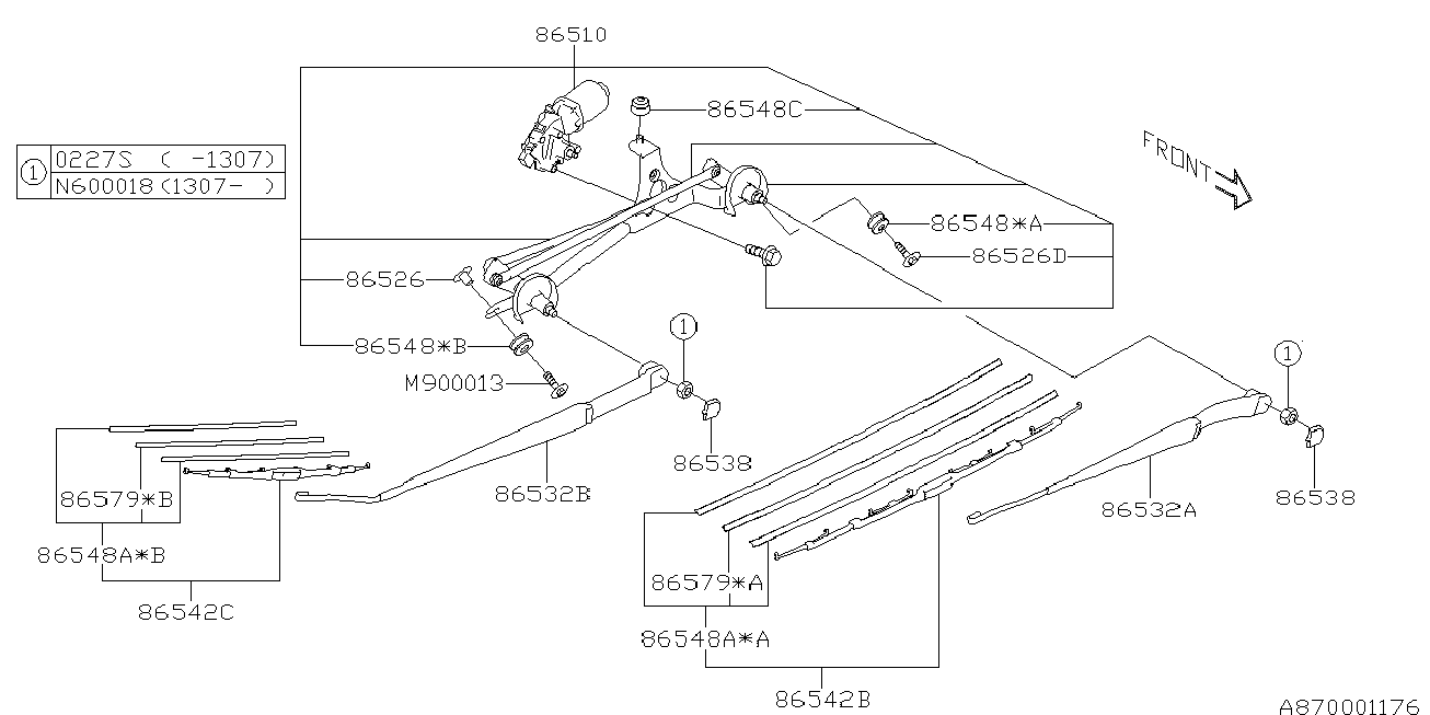 Subaru 86542SG160 - Pyyhkijänsulka onlydrive.pro