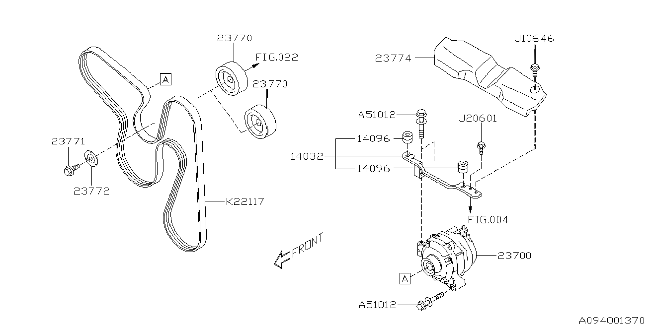 Subaru 809221170 - Поликлиновой ремень onlydrive.pro