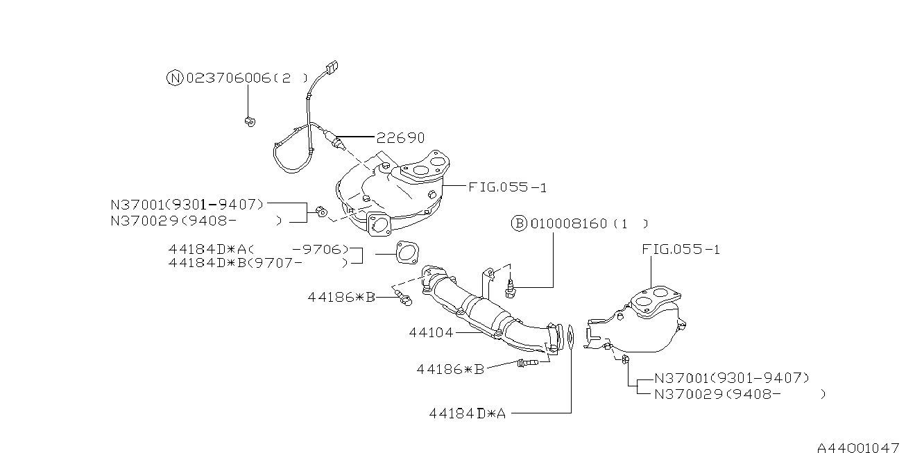 Subaru 44022-AA160 - Gasket, exhaust manifold onlydrive.pro