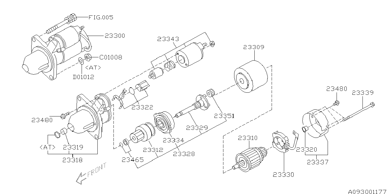 Subaru 23300AA460 - Starter onlydrive.pro