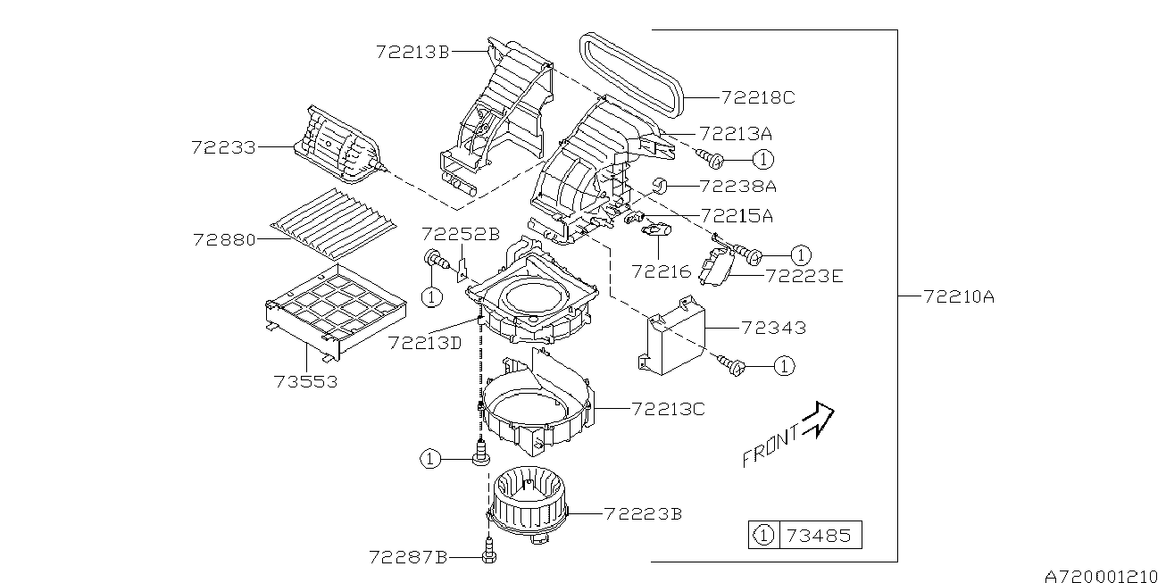 Subaru 72880-XA00A - Filter, interior air onlydrive.pro