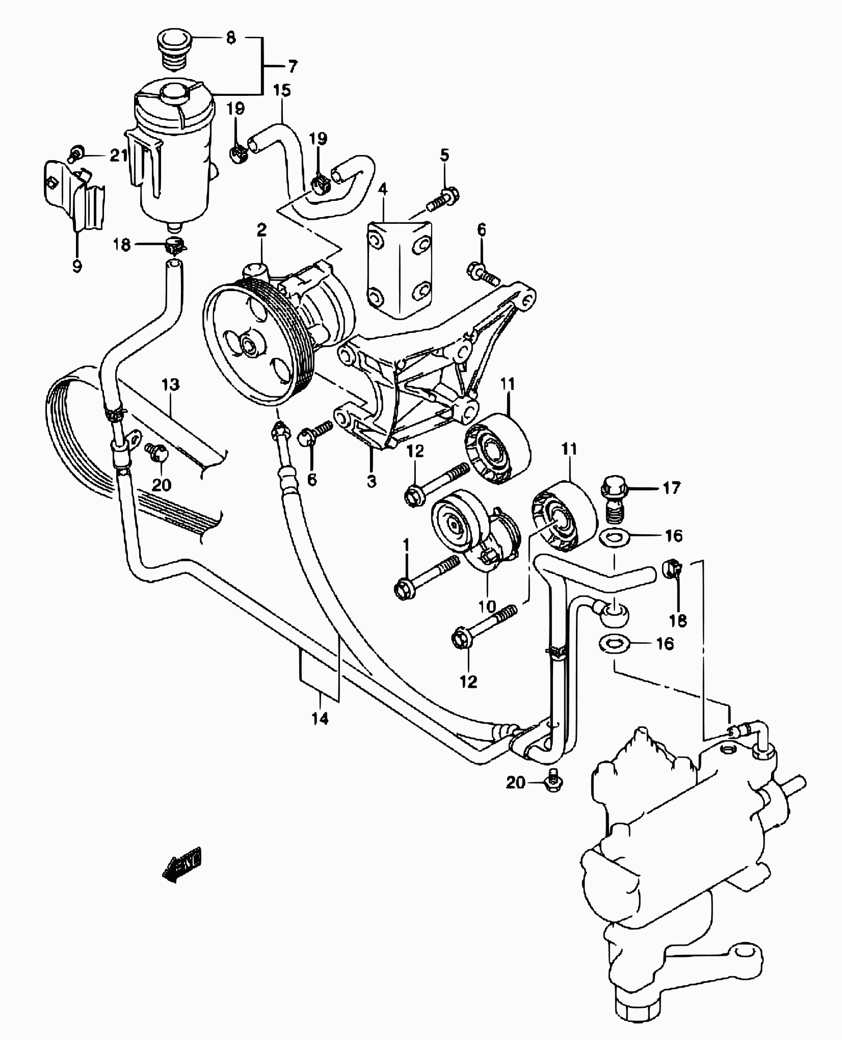 Suzuki 49180-84A80 - 127 - ps oil pump (diesel:lhd): 1 pcs. onlydrive.pro