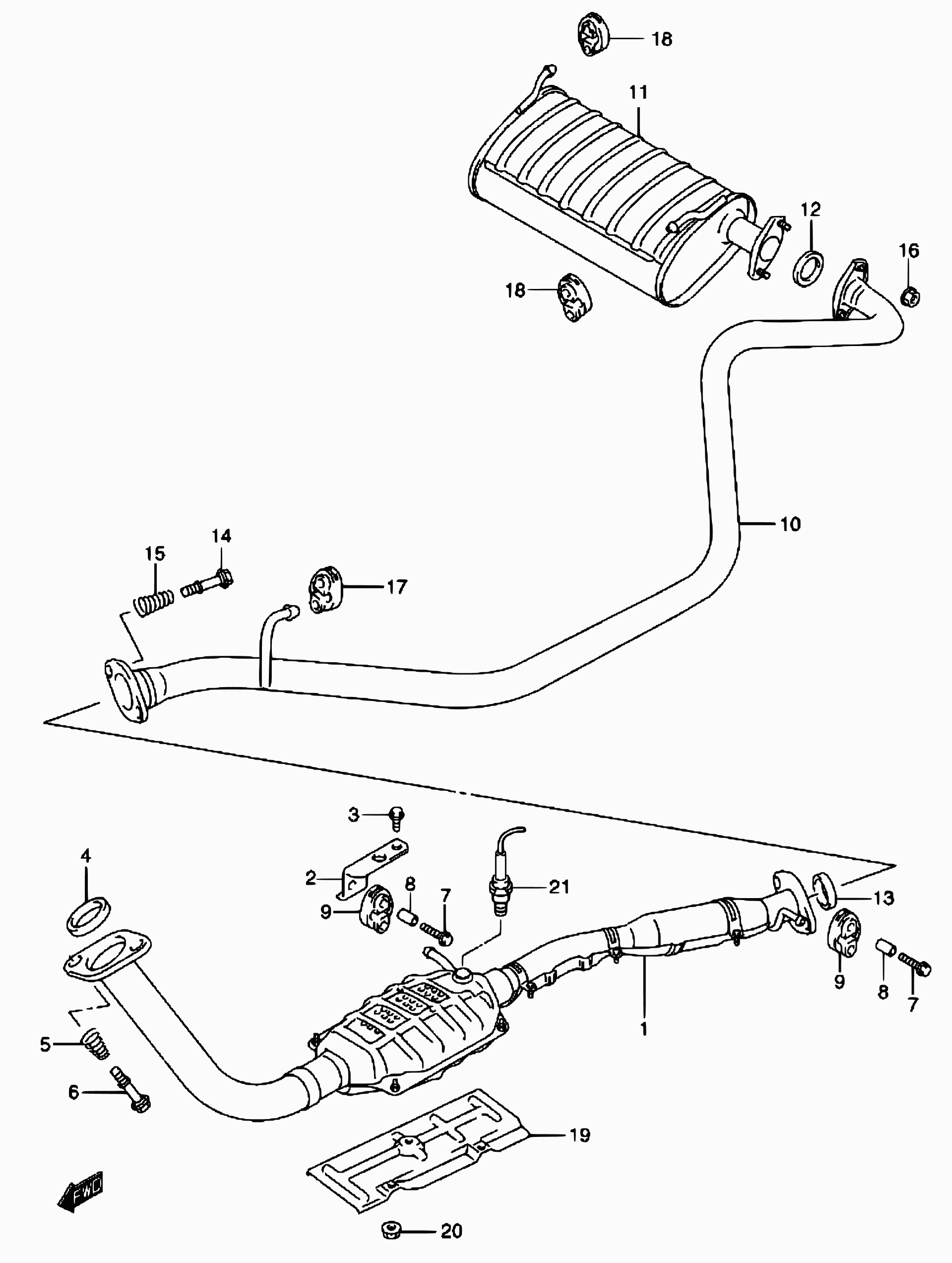 TOYOTA 09119-10041 - Bolt, exhaust system onlydrive.pro