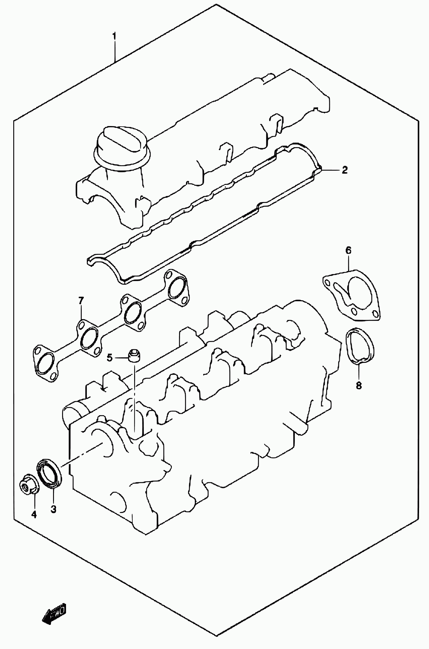 Suzuki 11162-84A00 - Tihendikomplekt,silindripea onlydrive.pro