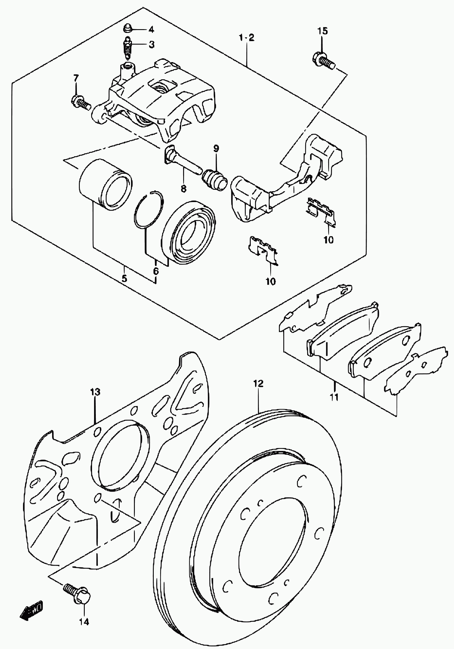 Suzuki 55234-56B00 - Lisakomplekt, ketaspiduriklotsid onlydrive.pro