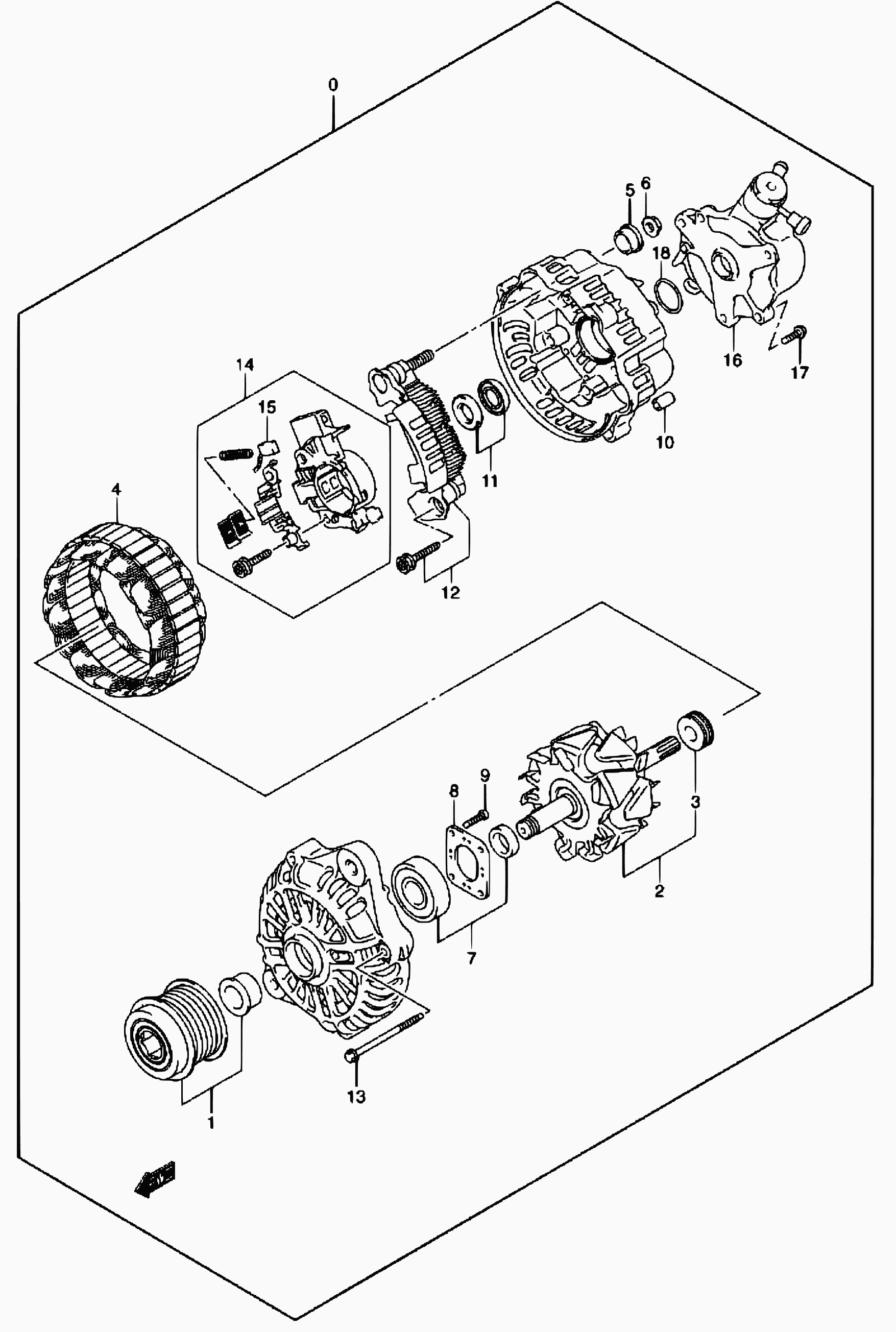 Suzuki 31400-84A00 - Laturi onlydrive.pro