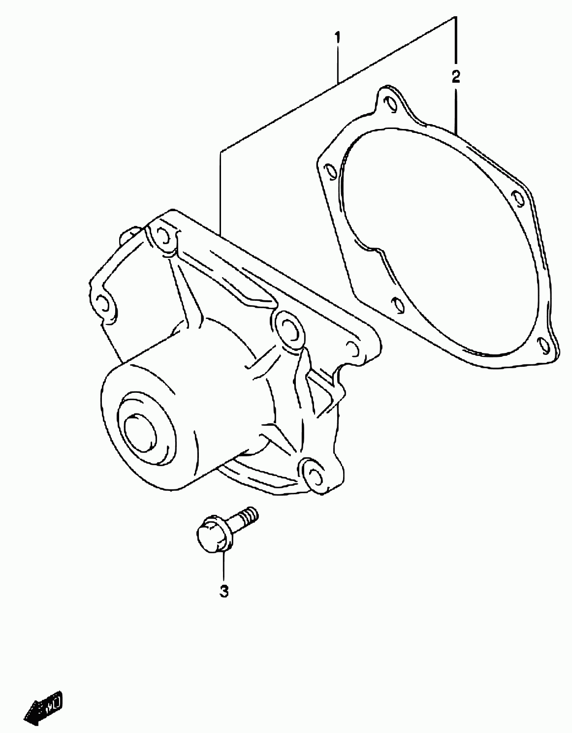 NISSAN 17410-84A00 - Vandens siurblys onlydrive.pro