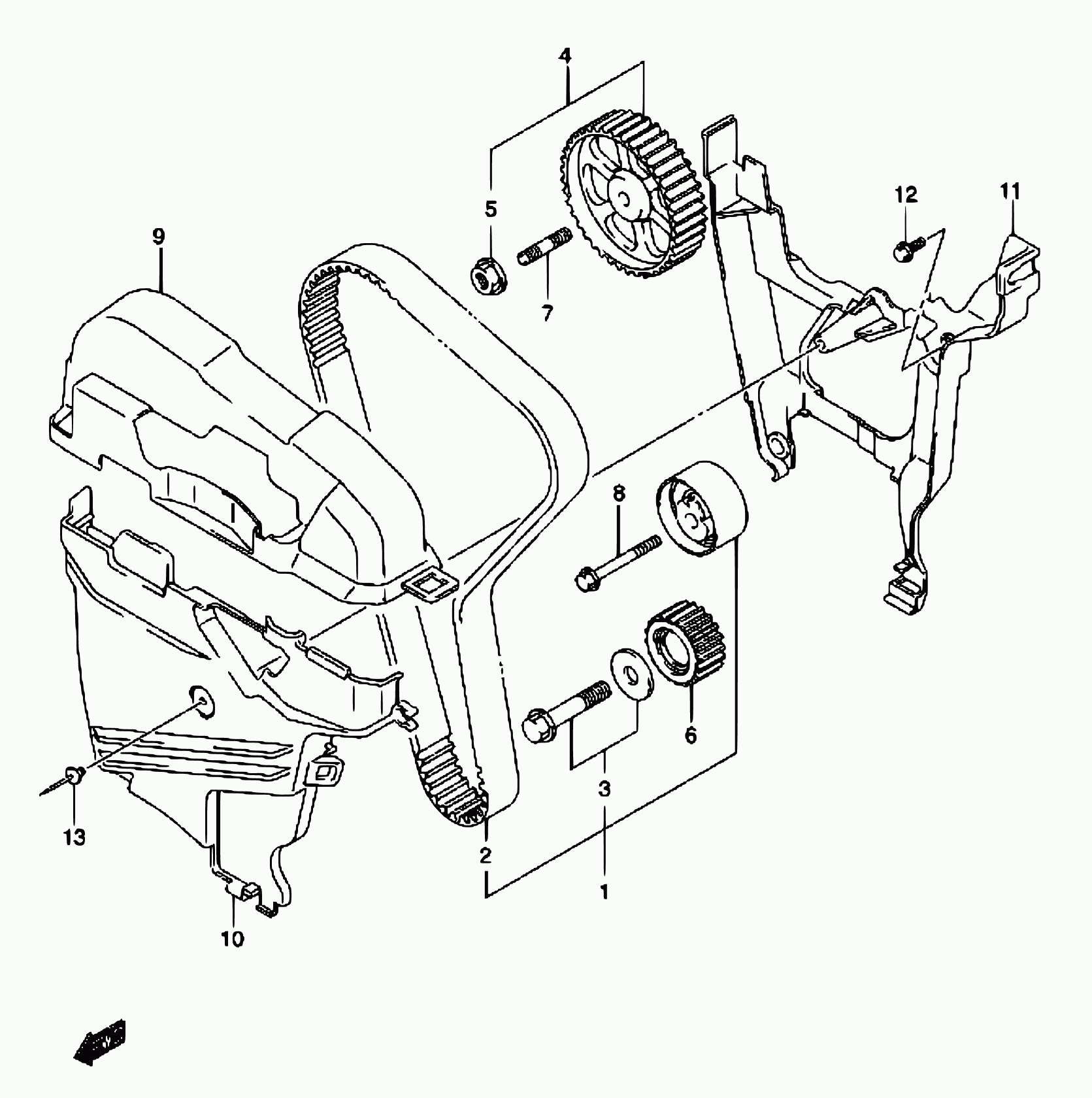 Suzuki 12760-84A00 - Hammashihnasarja onlydrive.pro