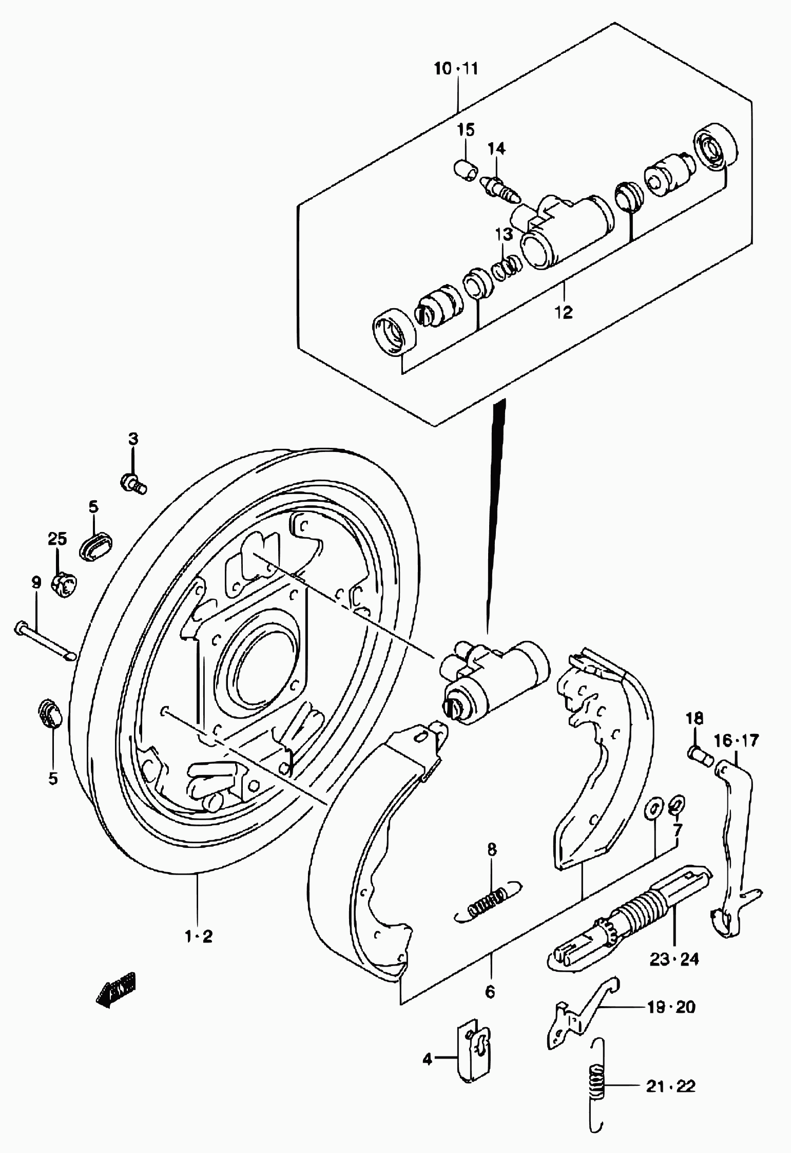 Suzuki 53200-81A11 - Brake Shoe Set onlydrive.pro