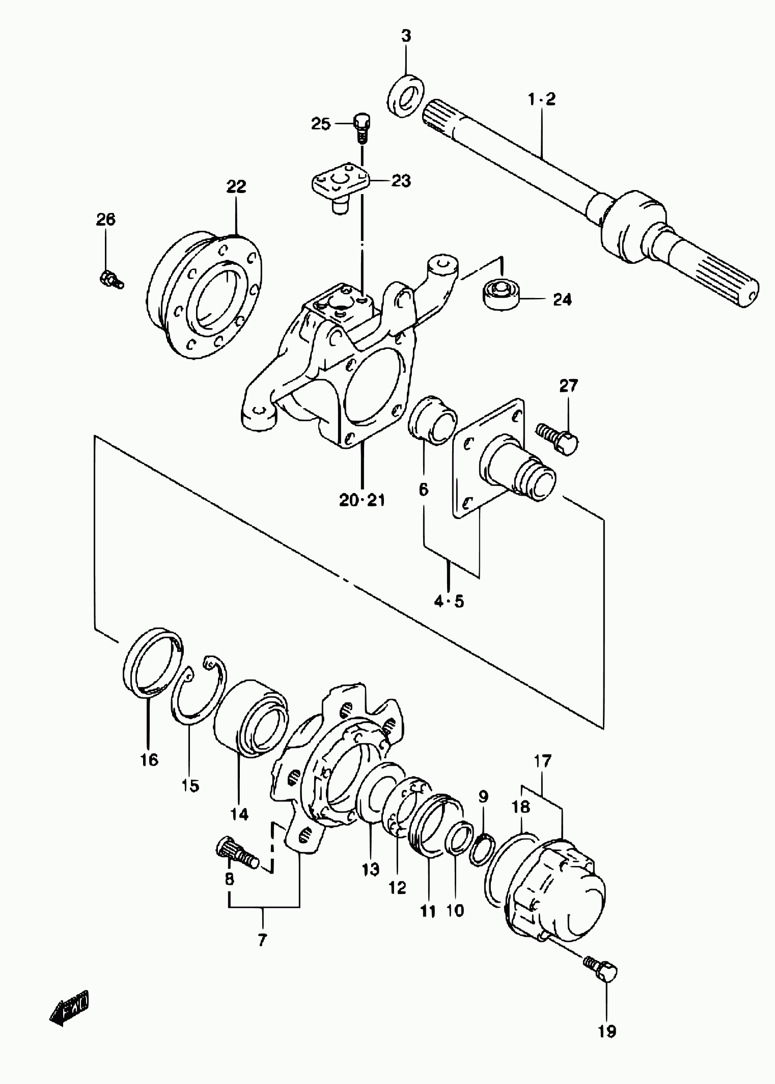 Suzuki 09381-68001 - Bearing Kit, wheel hub onlydrive.pro