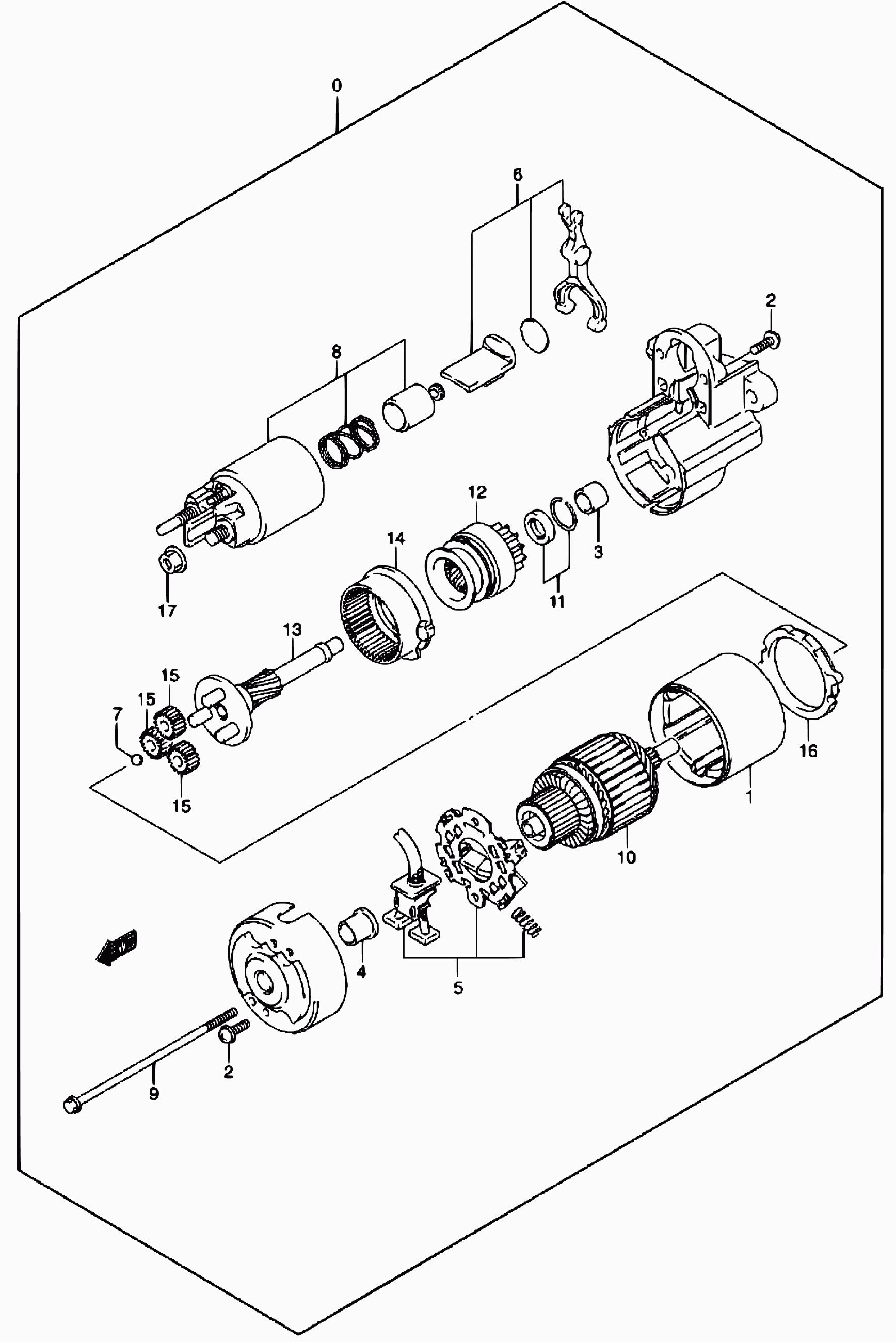 Suzuki 31100-84A00 - Starter onlydrive.pro