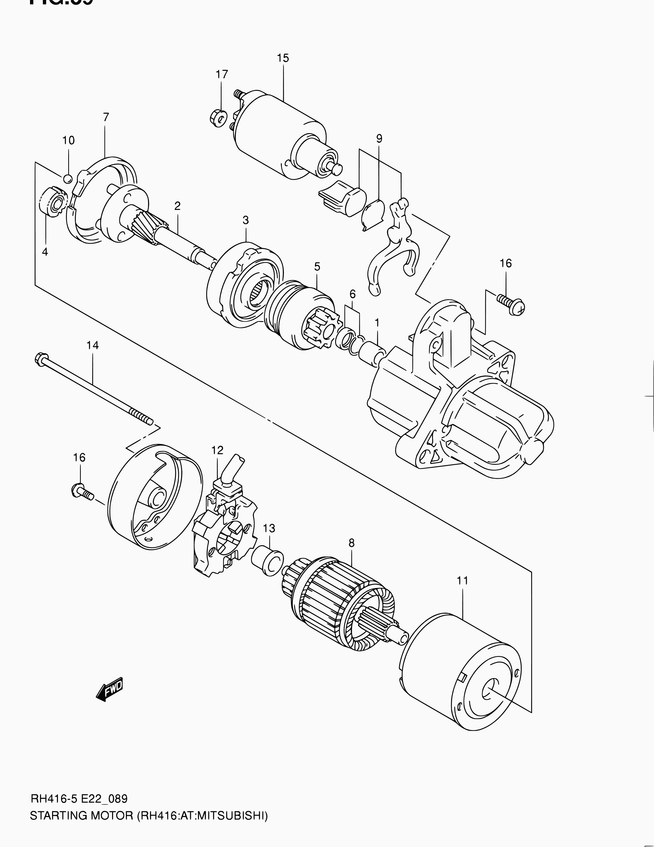 Suzuki 31100-80G20 - Starter onlydrive.pro