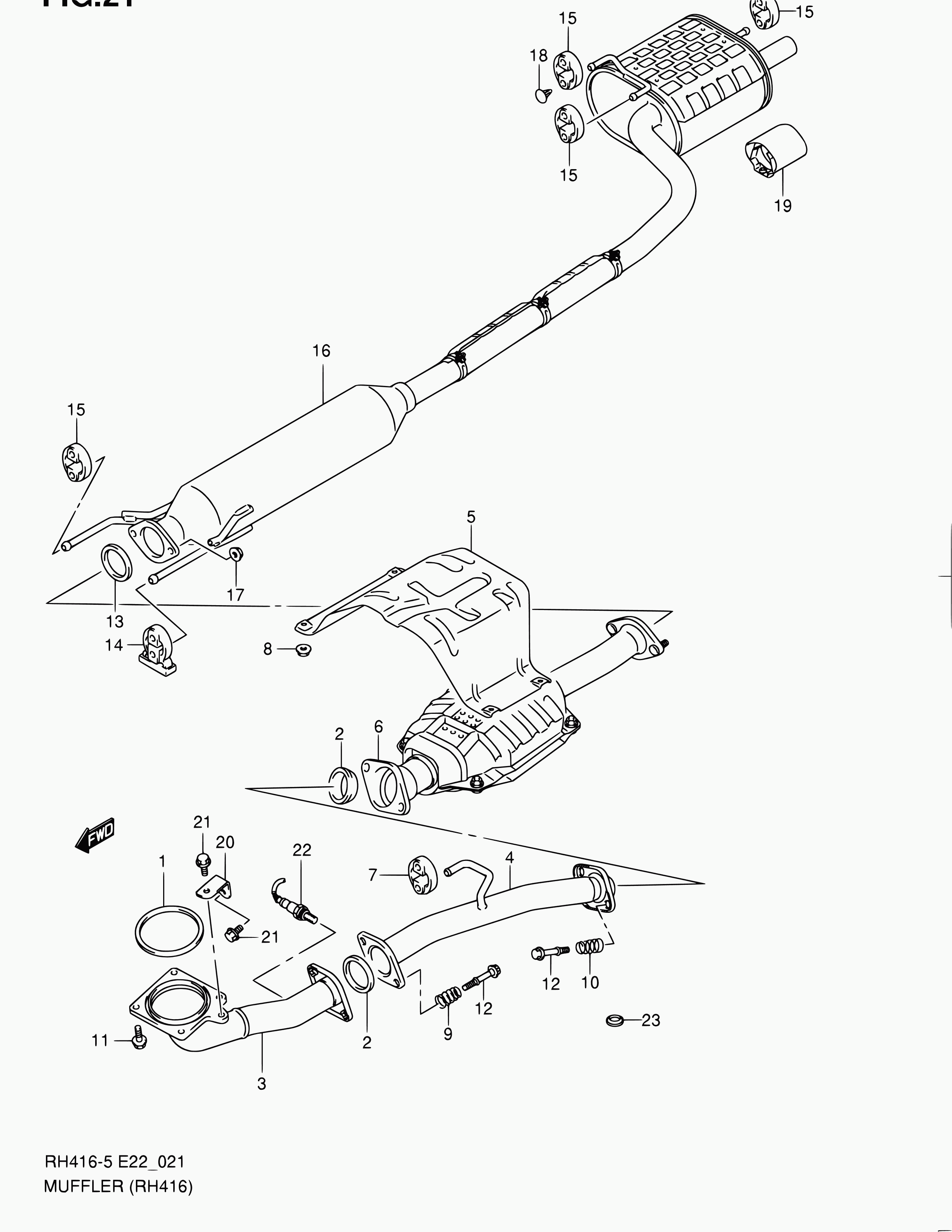 Suzuki 14281-70H00 - Įvorė, stabilizatorius onlydrive.pro