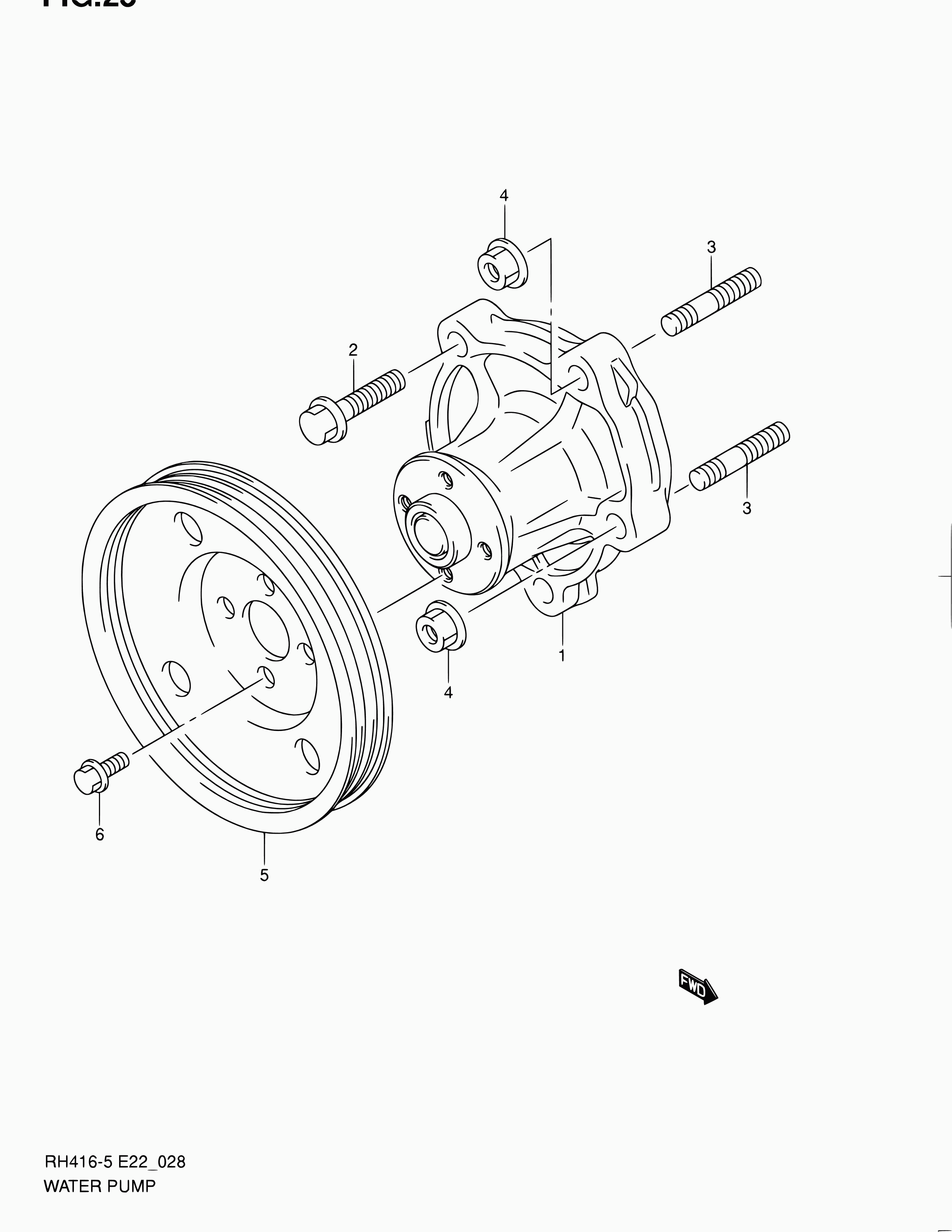 FIAT 17400-69G01 - 28 - water pump: 1 pcs. onlydrive.pro