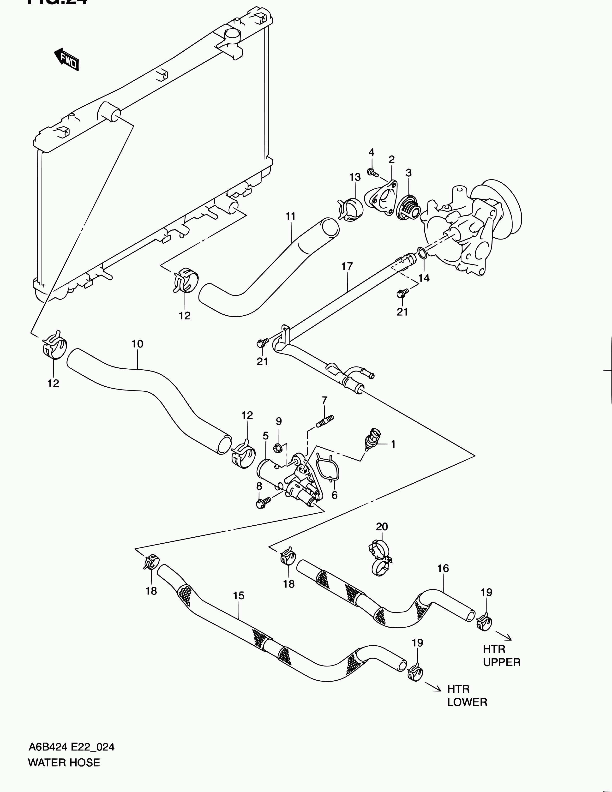 FIAT 17670-63J00 - Termostaatti, jäähdytysneste onlydrive.pro