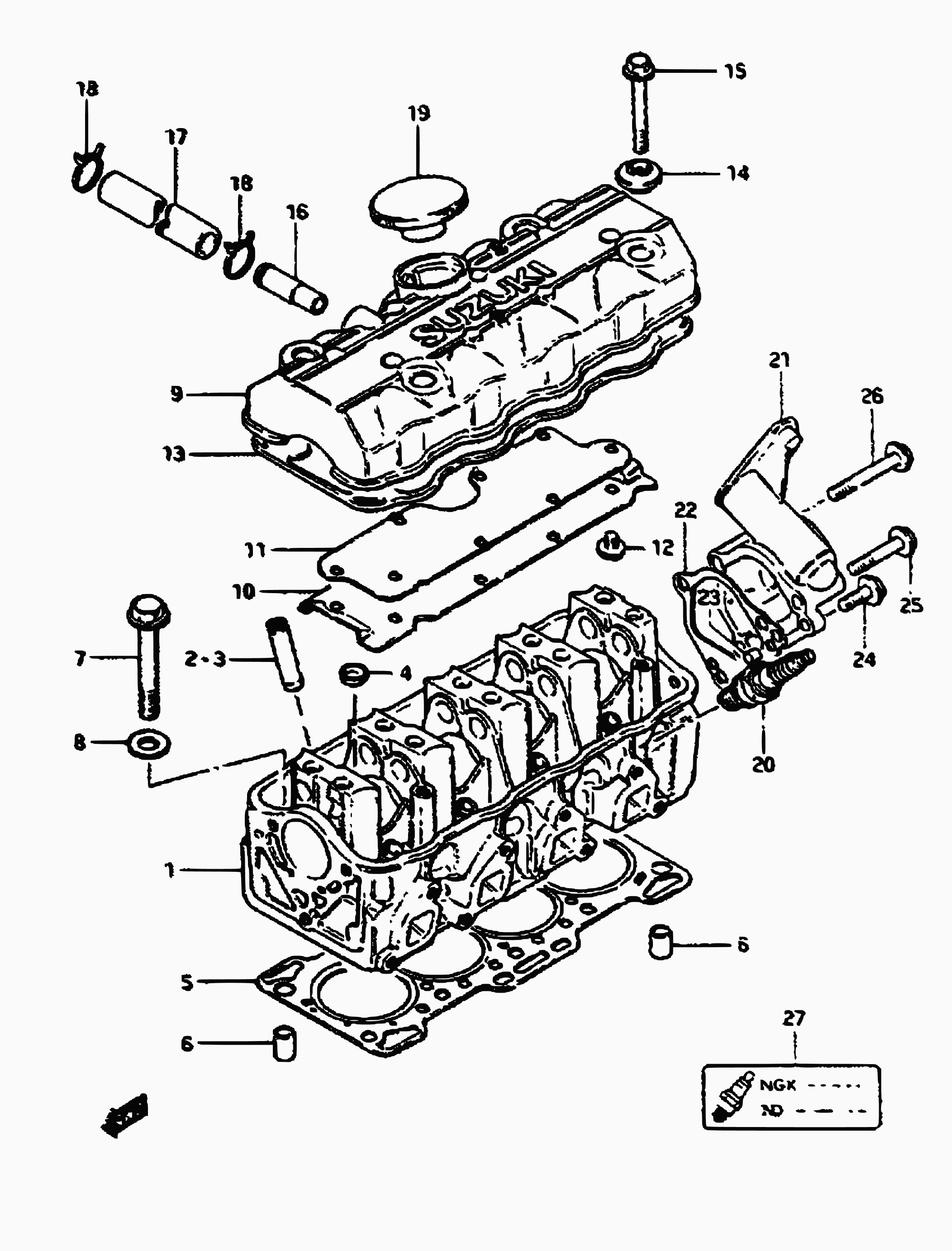 Suzuki 09482-00123 - Aizdedzes svece onlydrive.pro